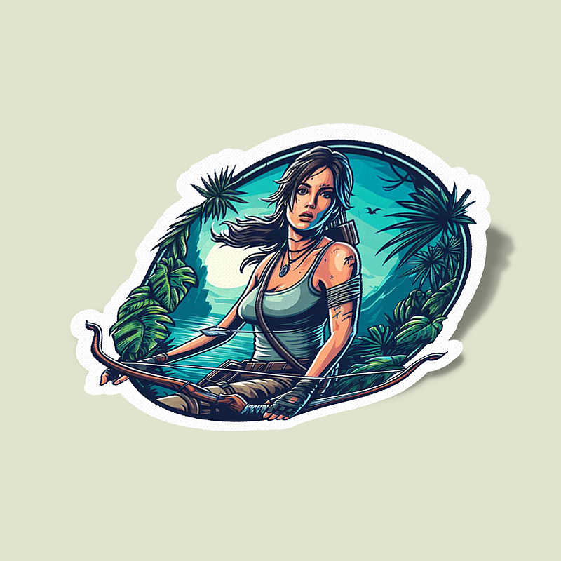 استیکر Tomb Raider-11 Lara Croft