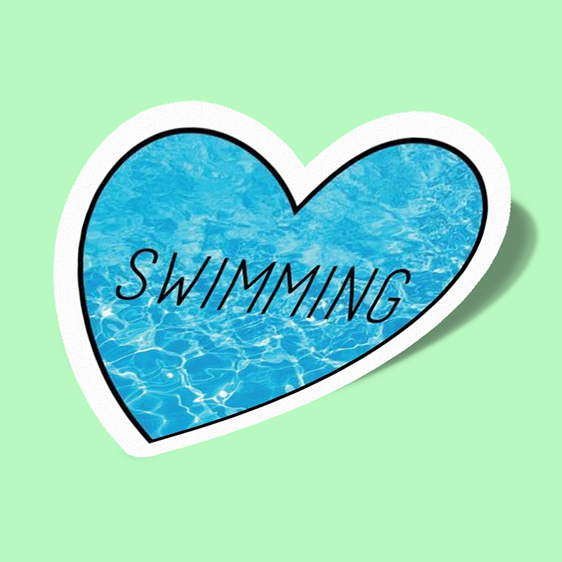 استیکر Swimming-4