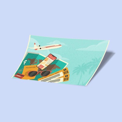 کارت استیکر Travel Card-1