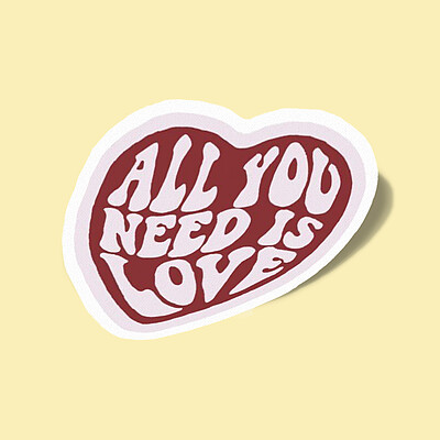 استیکر All You Need is Love