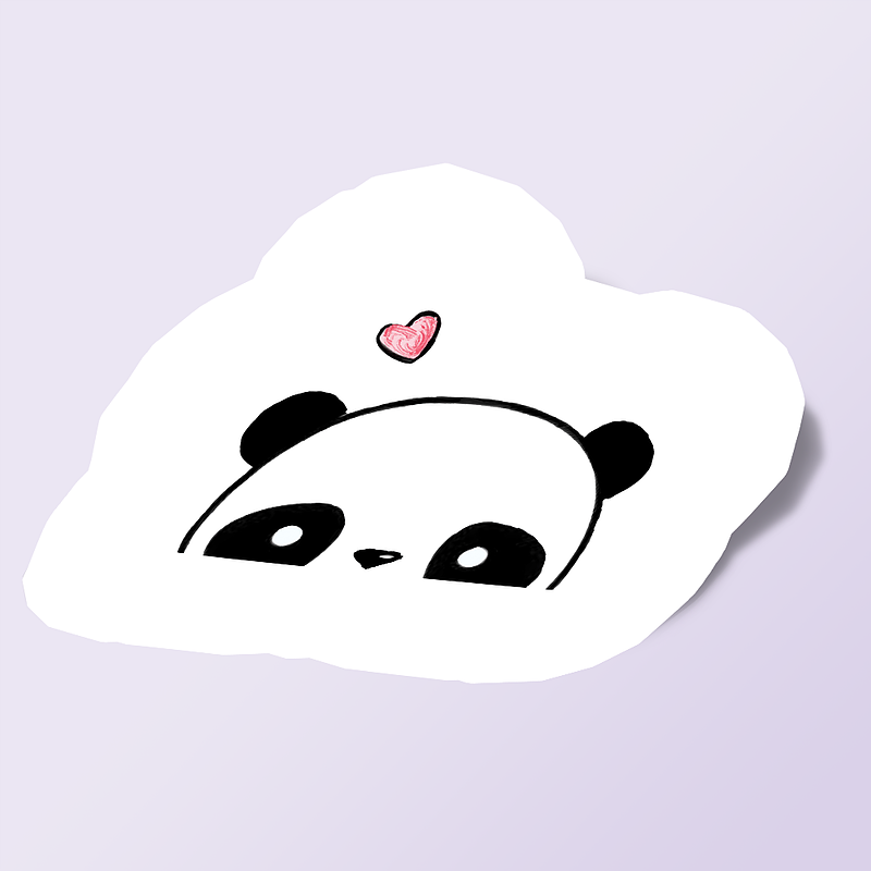 استیکر cute panda2