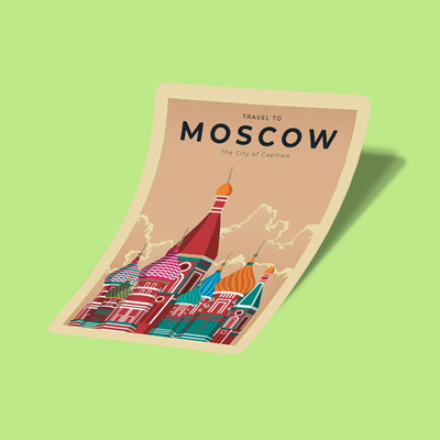 استیکر Travel-2 Moscow
