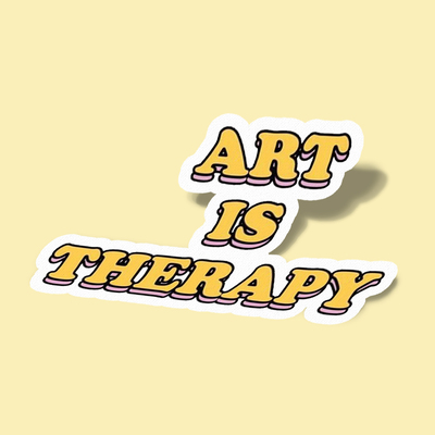 استیکر Art is Therapy-2