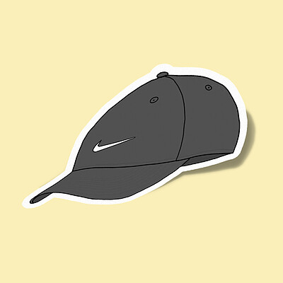 استیکر Cap with Nike logo