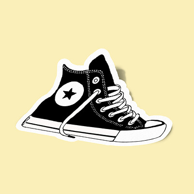 استیکر All Star Shoe-1