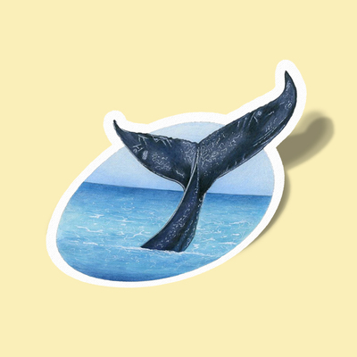 استیکر Ocean-10 And Whale