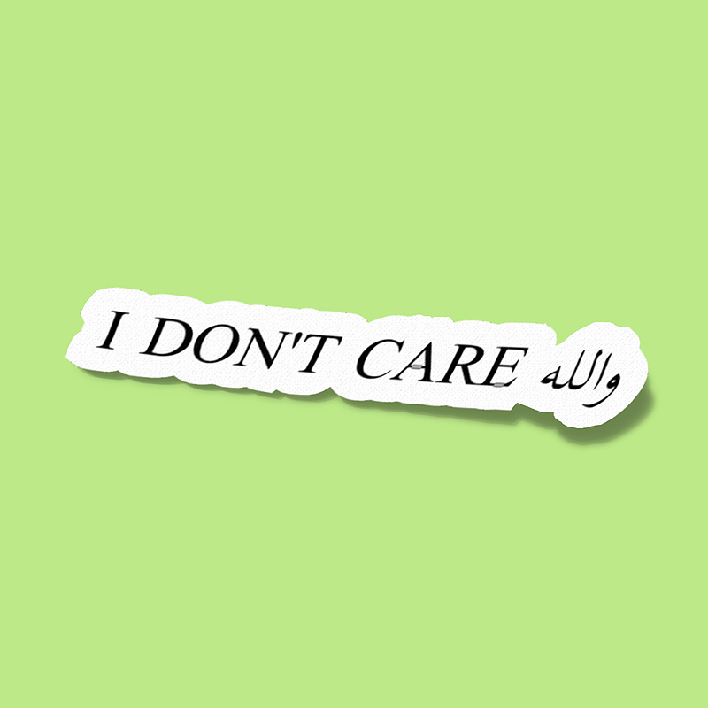 استیکر I DON'T CARE-1