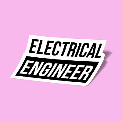 استیکر Electrical Engineer-4