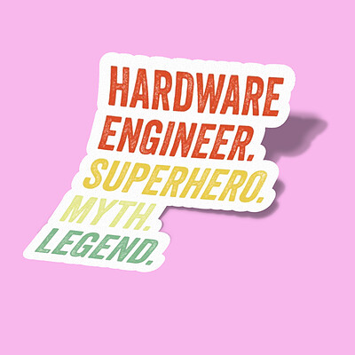 استیکر Hardware engineer Myth Legend