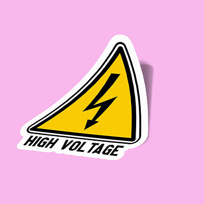 استیکر High Voltage-1