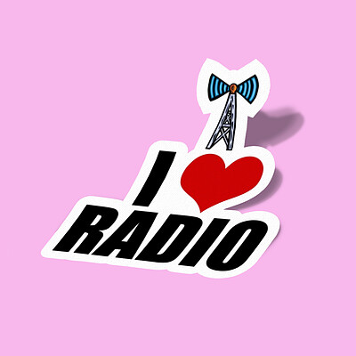 استیکر I Love Radio