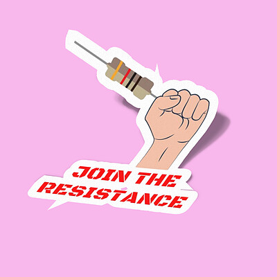 استیکر I'll join the resistance