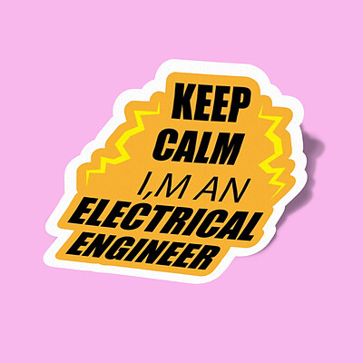 استیکر Keep Calm I am an Electrical Engineer