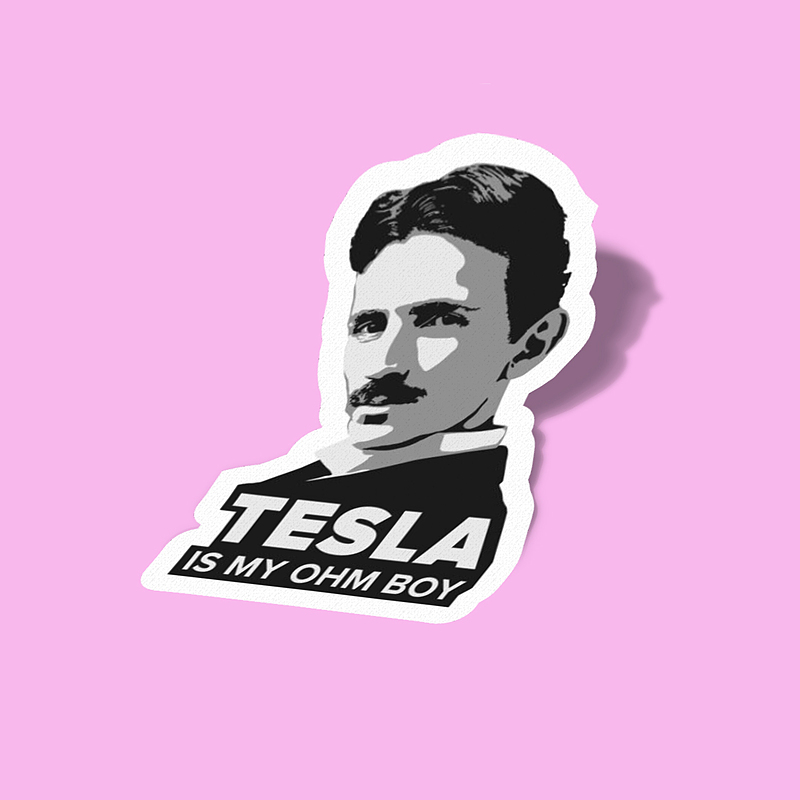 استیکر Nikola Tesla-1