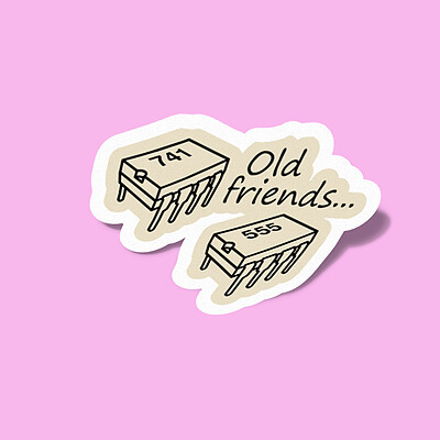 استیکر Old Friends