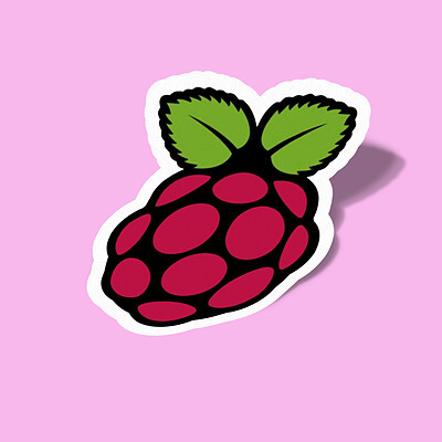 استیکر Raspberry pi-1 Logo