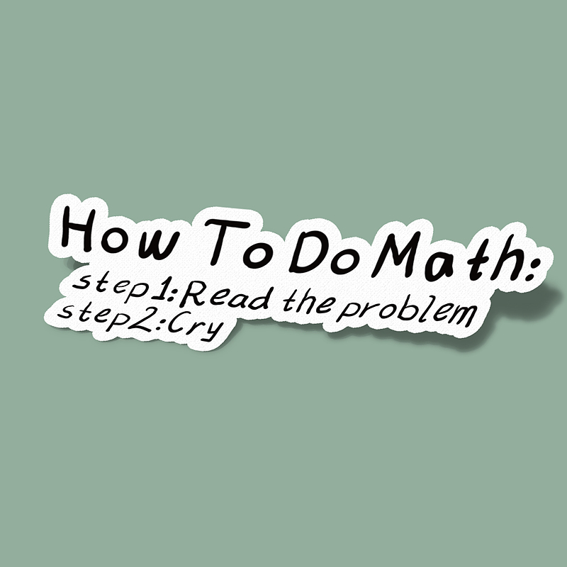 استیکر How to do math