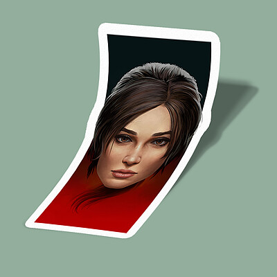 استیکر Lara Croft-1