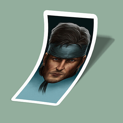 استیکر Solid Snake-1