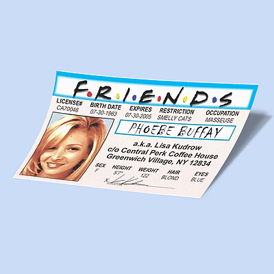 کارت استیکر Friends-5 فیبی