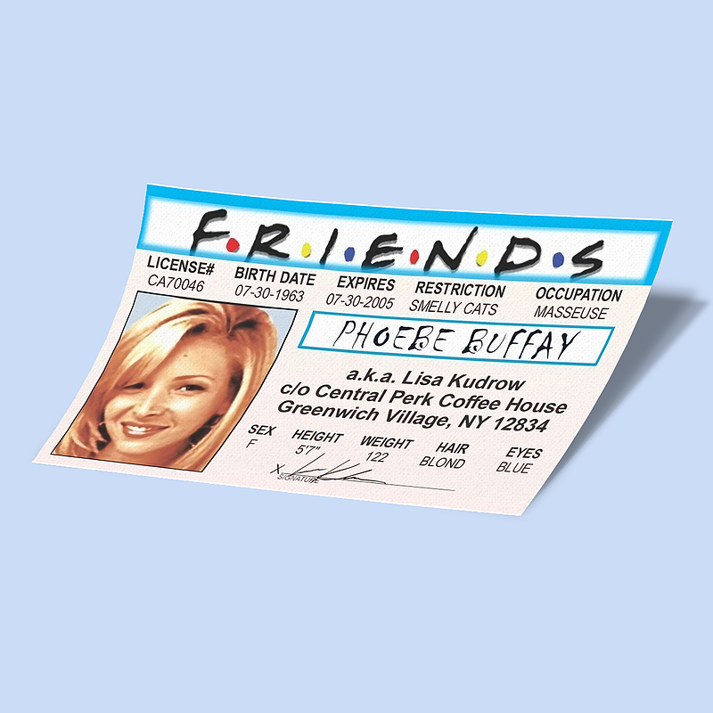 کارت استیکر Friends-5 فیبی