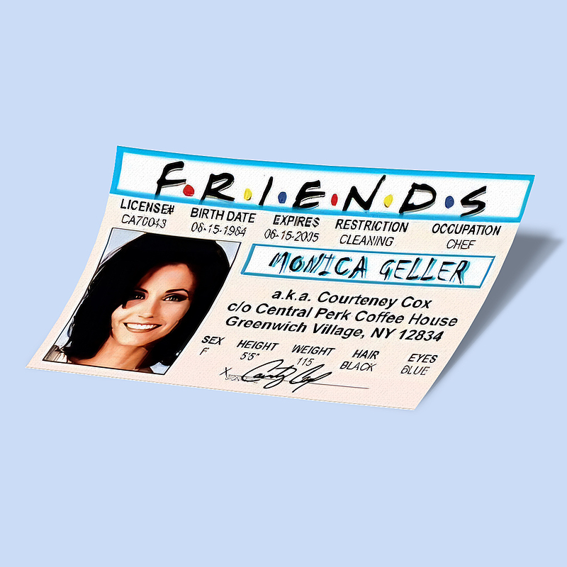 کارت استیکر Friends-6 مانیکا