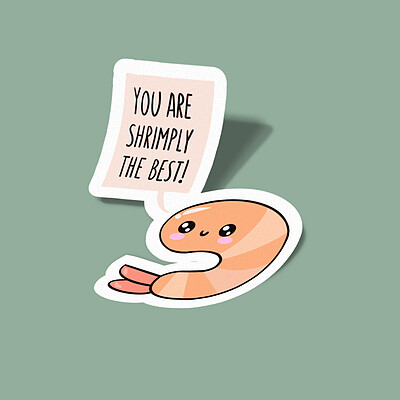 استیکر you are shrimply the best