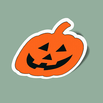 استیکر Halloween Pumpkin-کدو تنبل هالووین