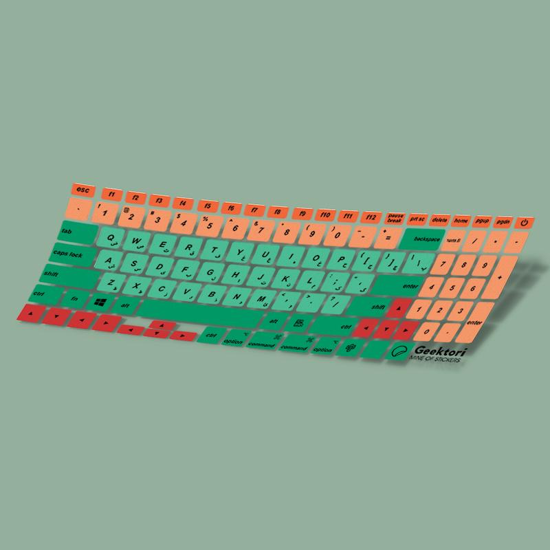 استیکر کیبورد رنگارنگ-69