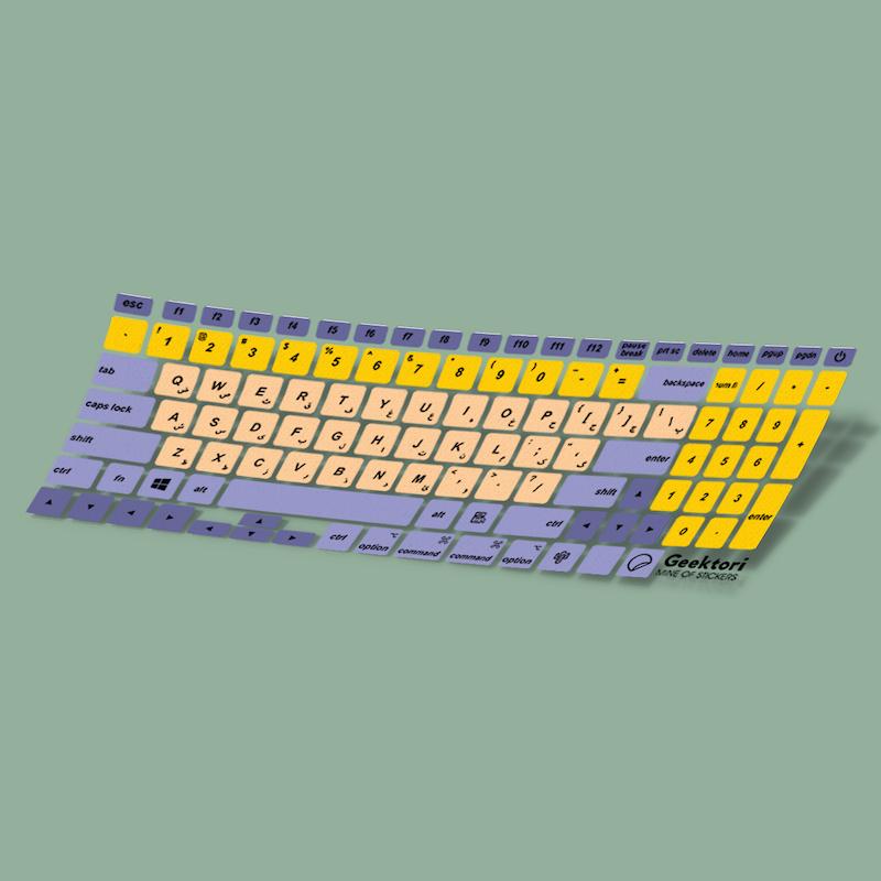 استیکر کیبورد رنگارنگ-98
