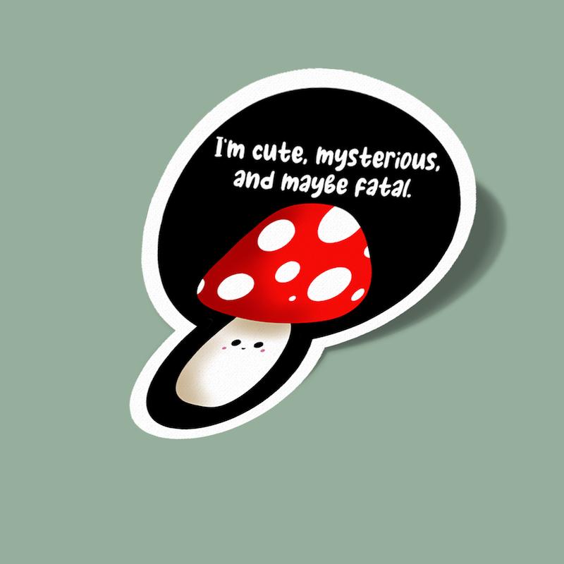 استیکر mysterious mushroom