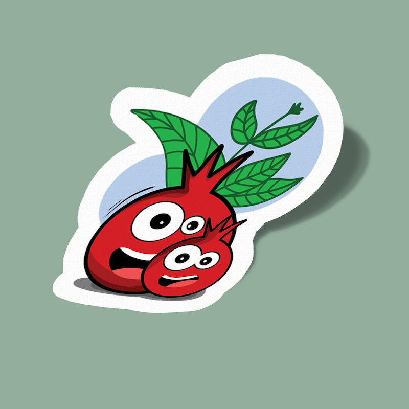 استیکر انار شب یلدا