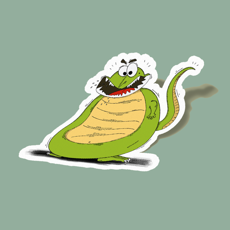 استیکر تمساح