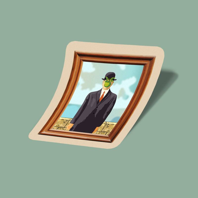 استیکر قاب پسر انسان