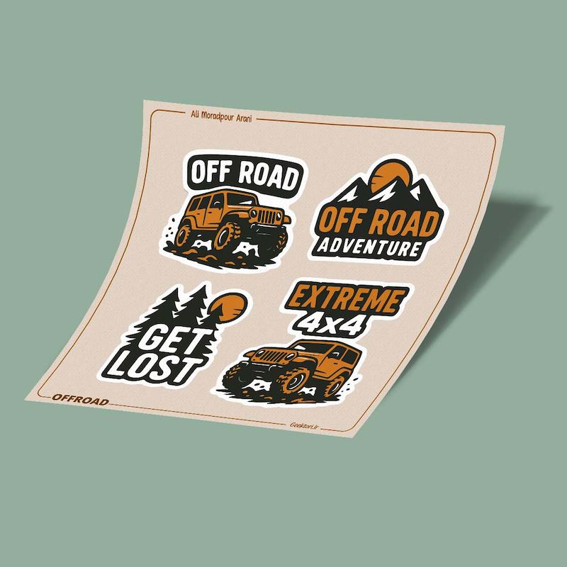 استیکرشیت off-road