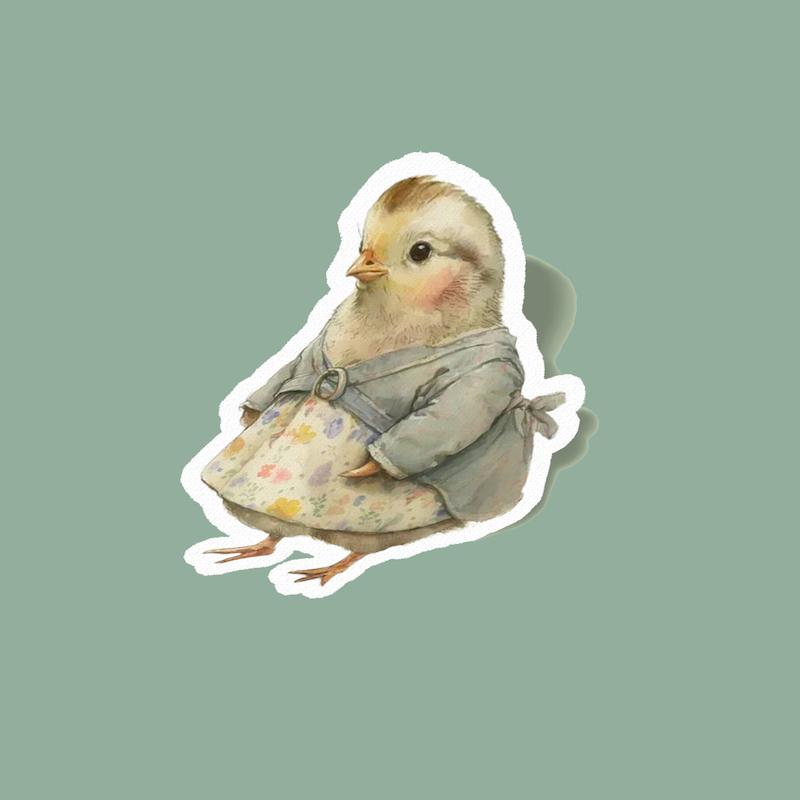 استیکر جوجه طلایی