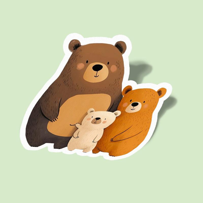 استیکر تدی فمیلی