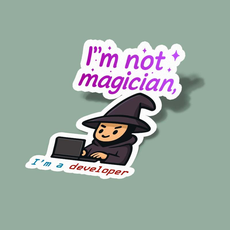 استیکر I'm a developer