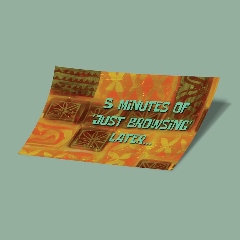 کارت استیکر JUST BROWSING