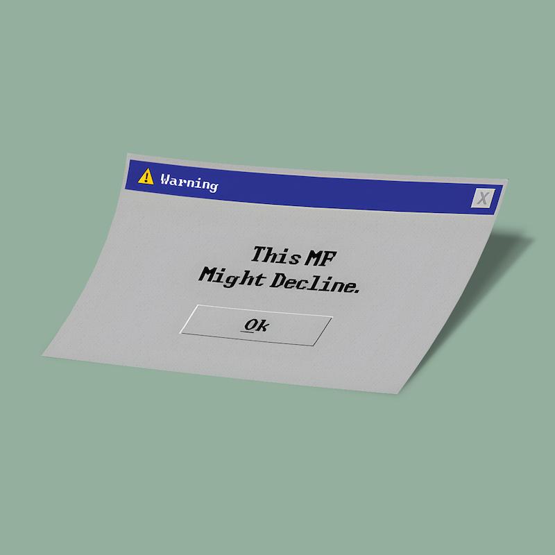 کارت استیکر WARNING