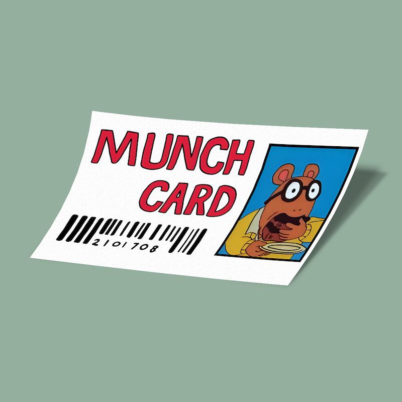 کارت استیکر آرتور MUNCH
