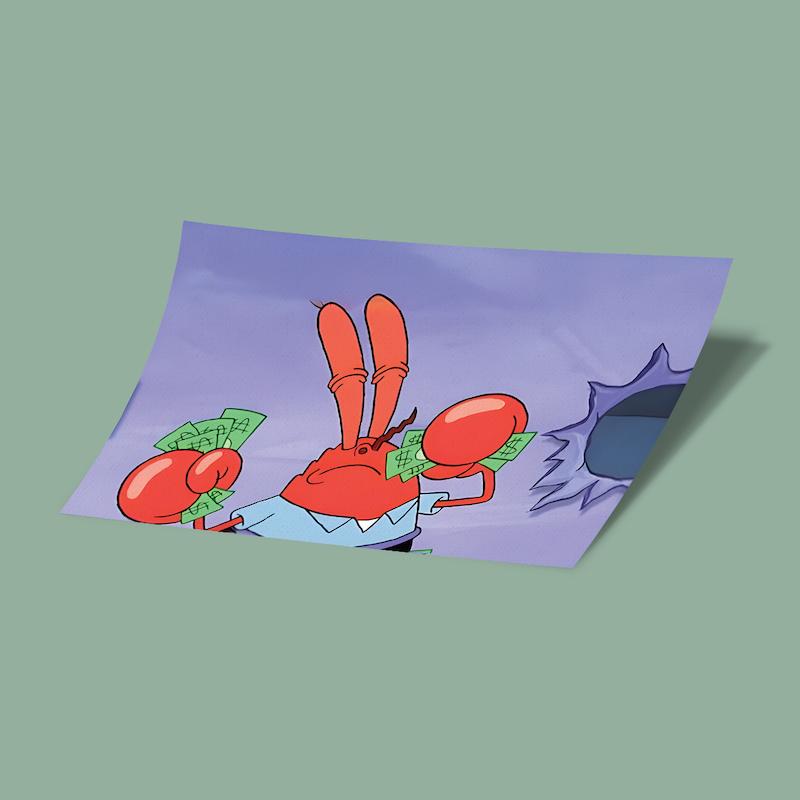 کارت استیکر آقای خرچنگ