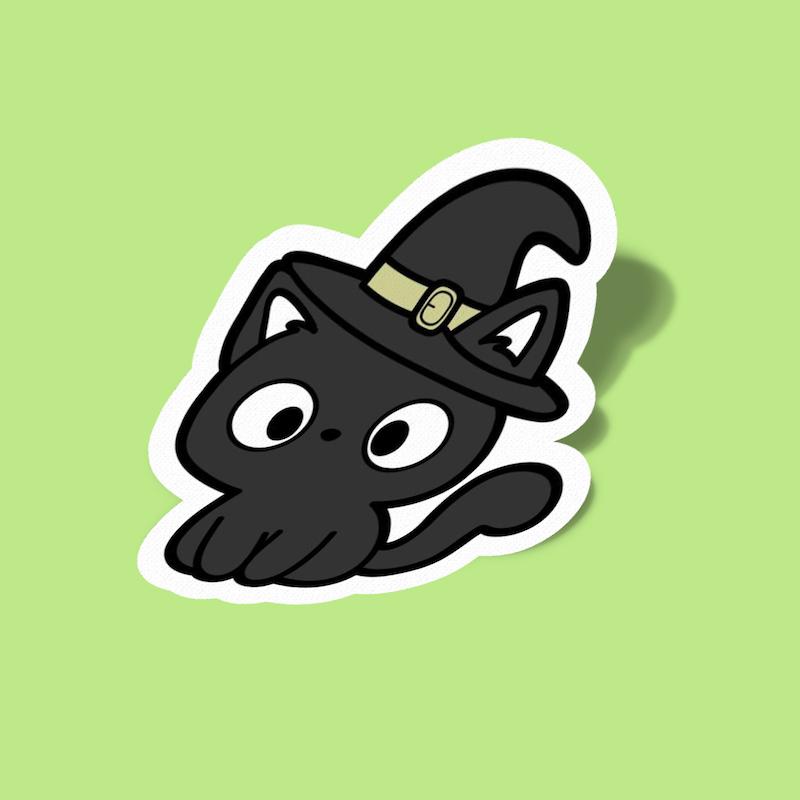 استیکر Halloween-18 گربه