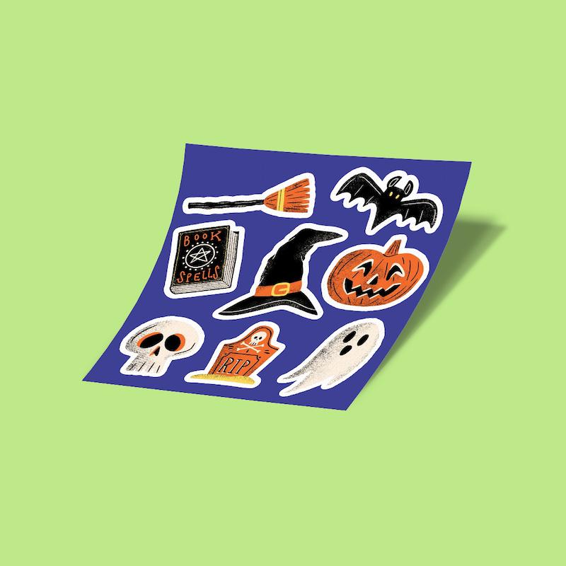 استیکرشیت Halloween-24
