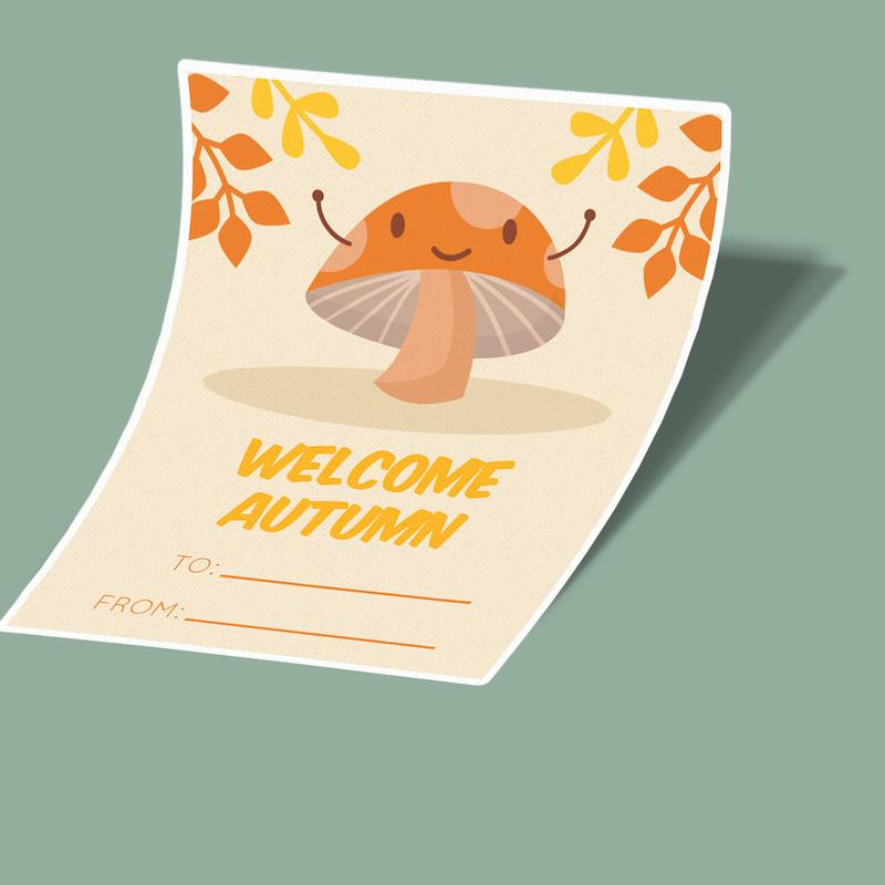 استیکر gift card for fall-1