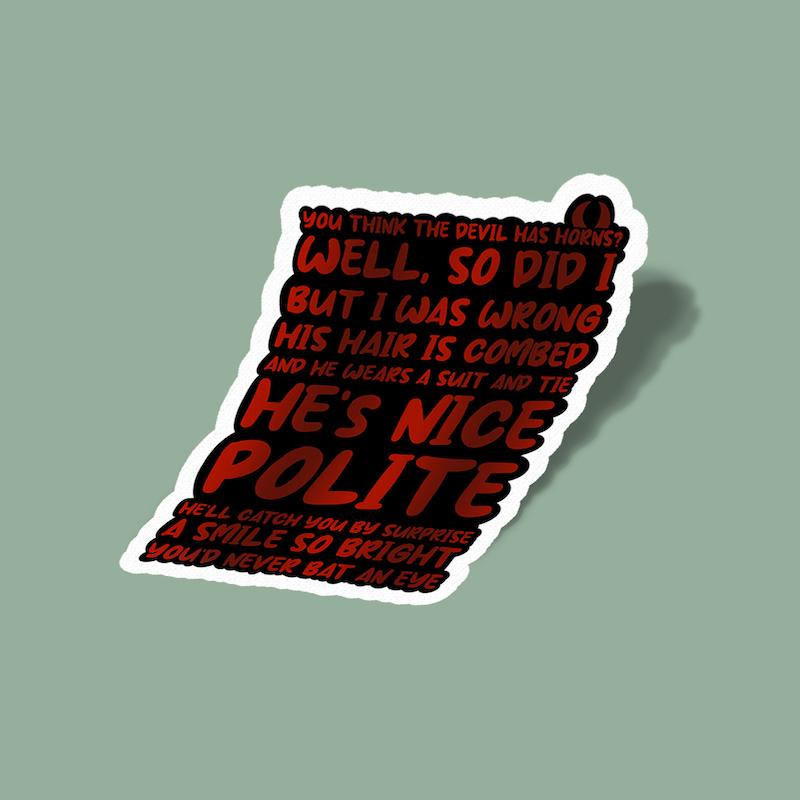 استیکر Devil in Disguise