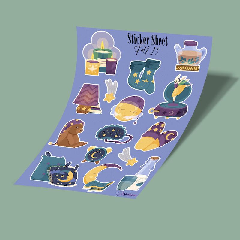 استیکر شیت Fall-13