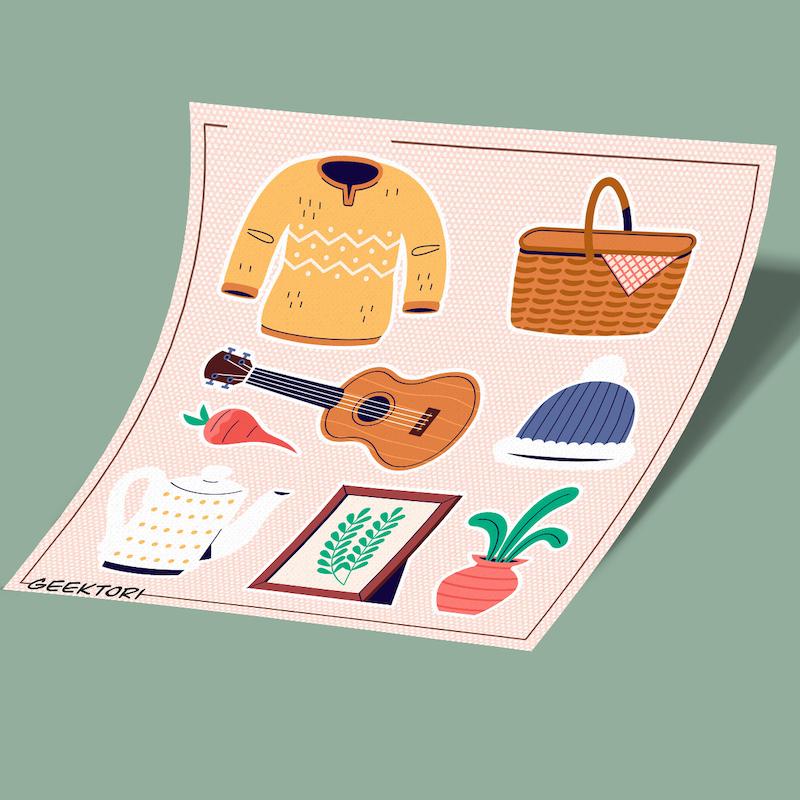 استیکر شیت Fall-15