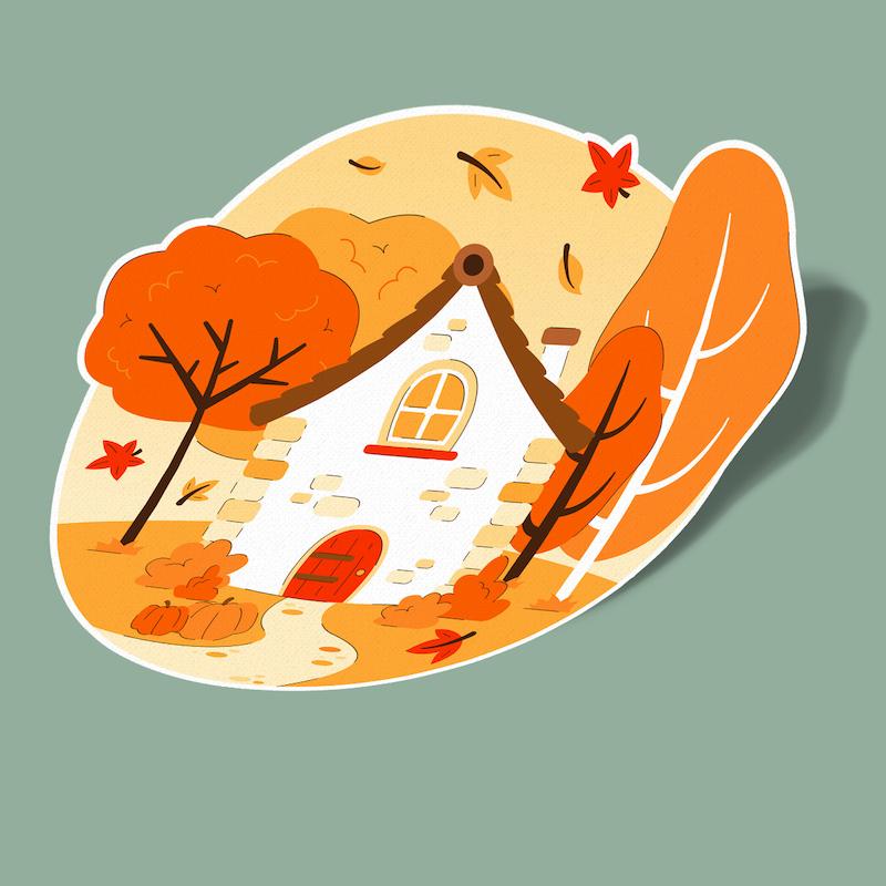 استیکر Fall-3 B