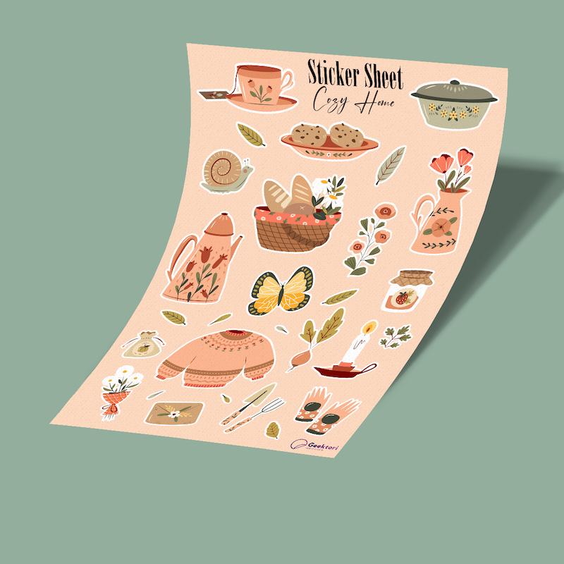 استیکر شیت cozy home-3 خونه ی دنج